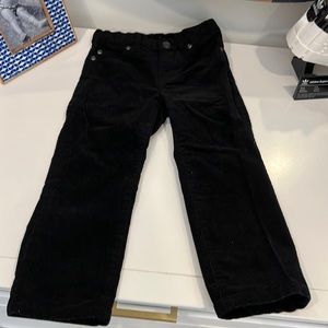 Janie and Jack black Corduroy pants.  Size 3